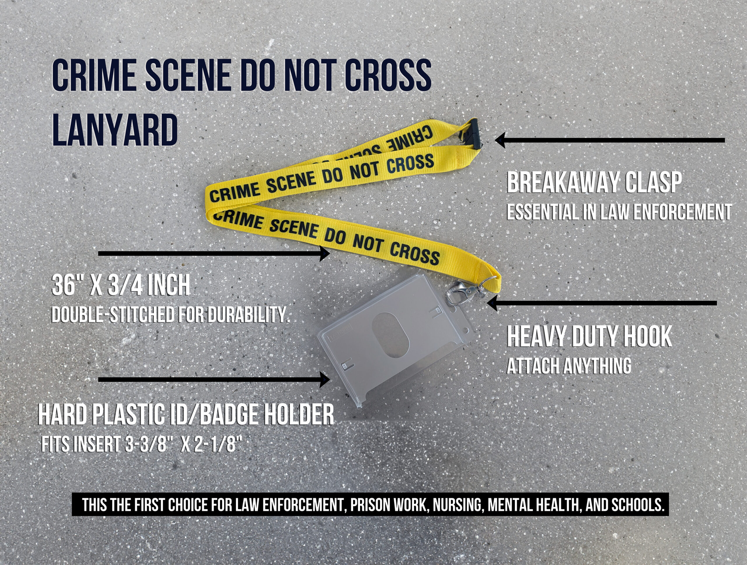 Crime Scene Do Not Cross Lanyard - Image 2