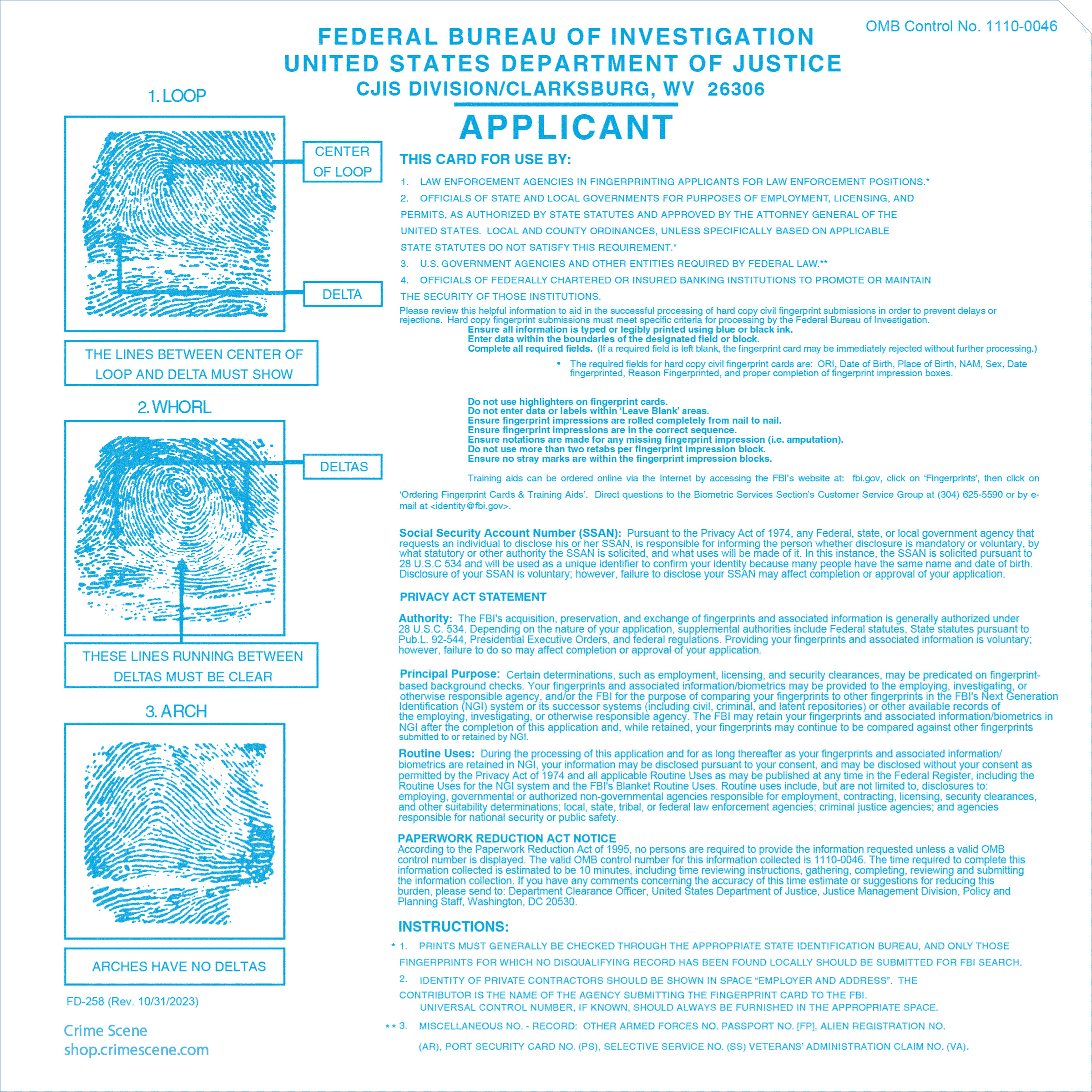Complete Fingerprinting Kit: Ink, Cards, Holder and Base - Image 10