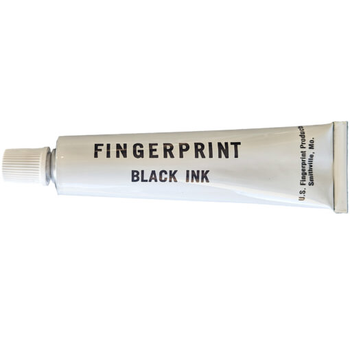 Black fingerprint ink