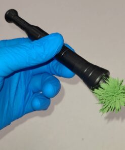 Magnetic wand with green latent powder