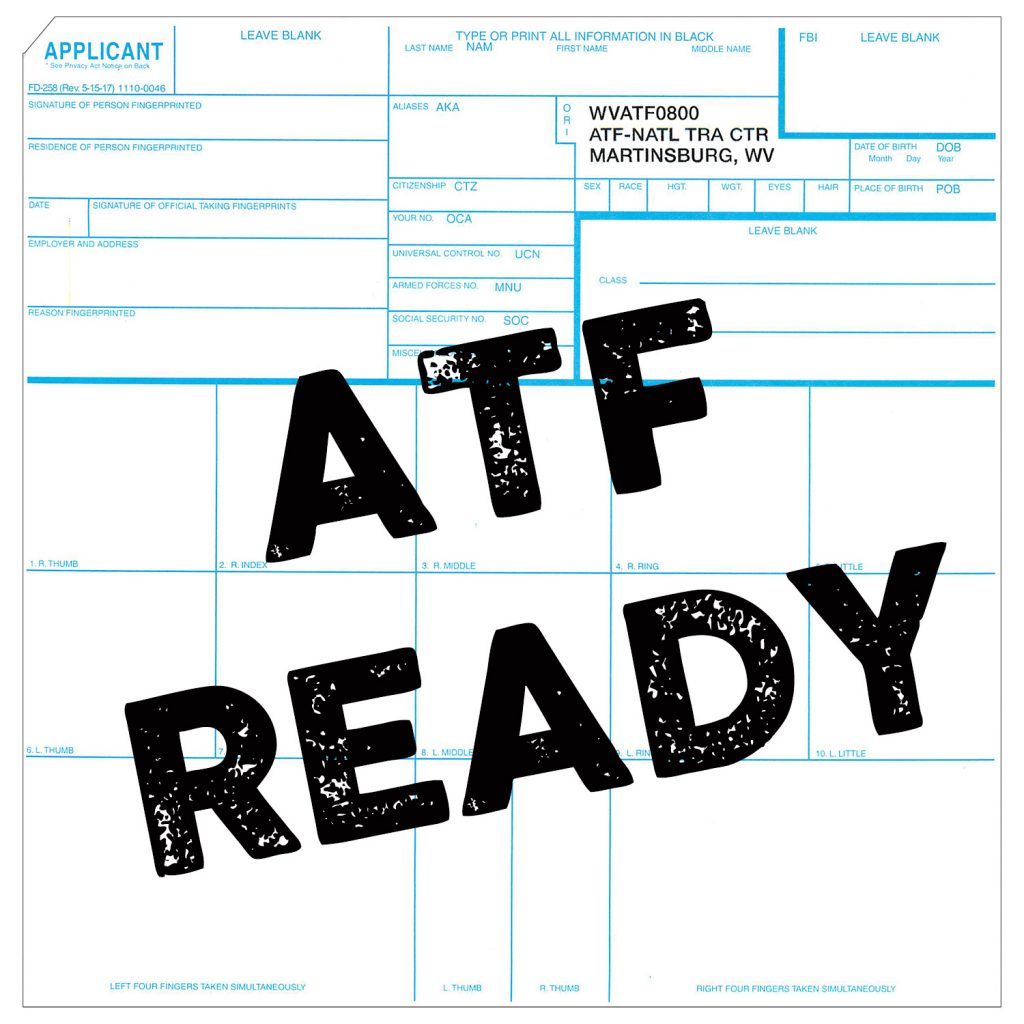 ATF FD258 Fingerprint Cards, Applicant Crime Scene Forensic Supply Store