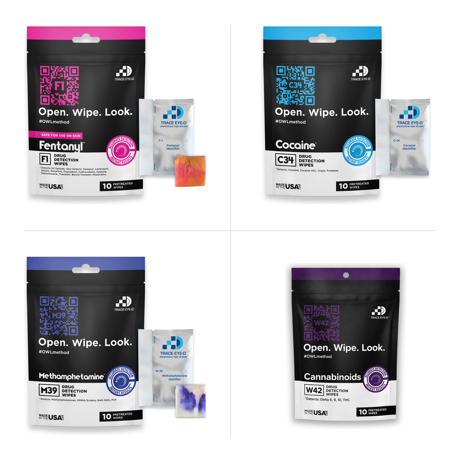 Narcotics Detection Wipes
