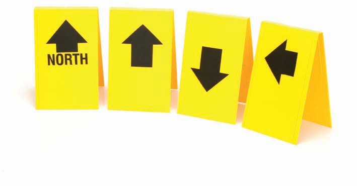 16 Directional Arrow Vinyl Decals – Signs, Markers, Evidence Photos – Choose Color